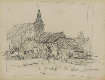 View of Diepenheim with the Johanneskerk by Willem Arnoldus Witsen